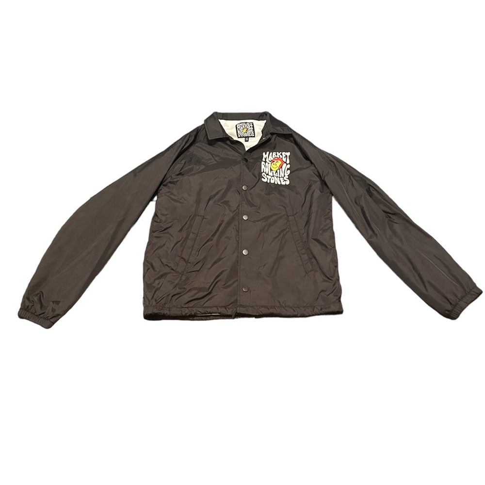 Chinatown Market X Smiley X The Rolling Stones Coaches Jacket NWT - Picture 3 of 3